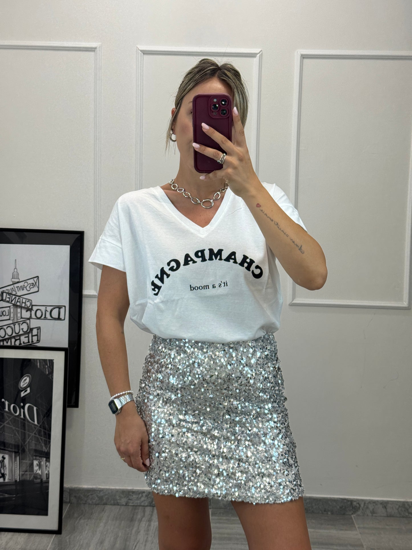T-shirt champagne
