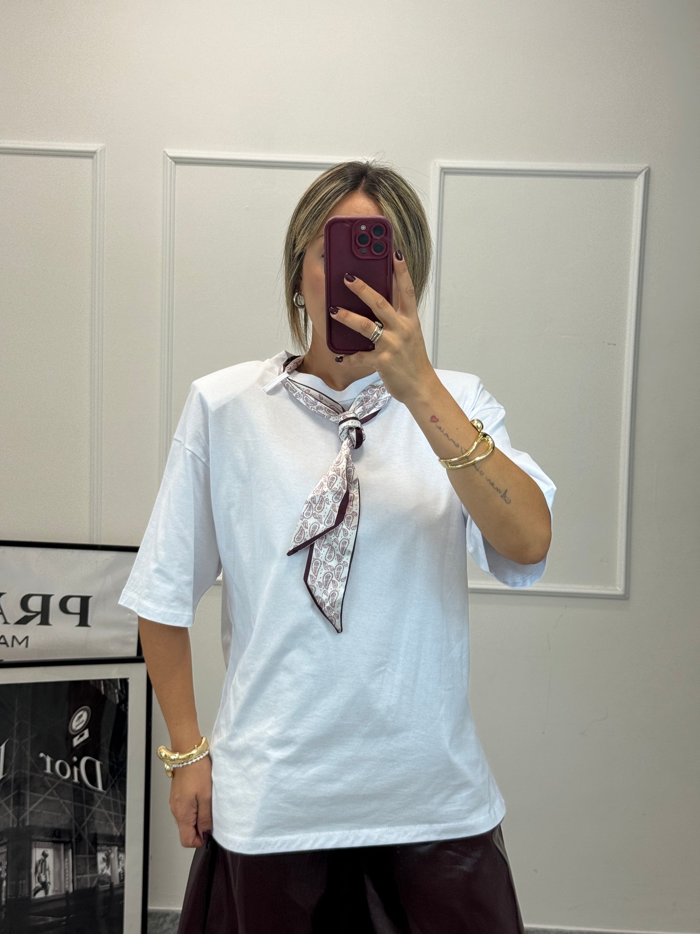 T-shirt foulard