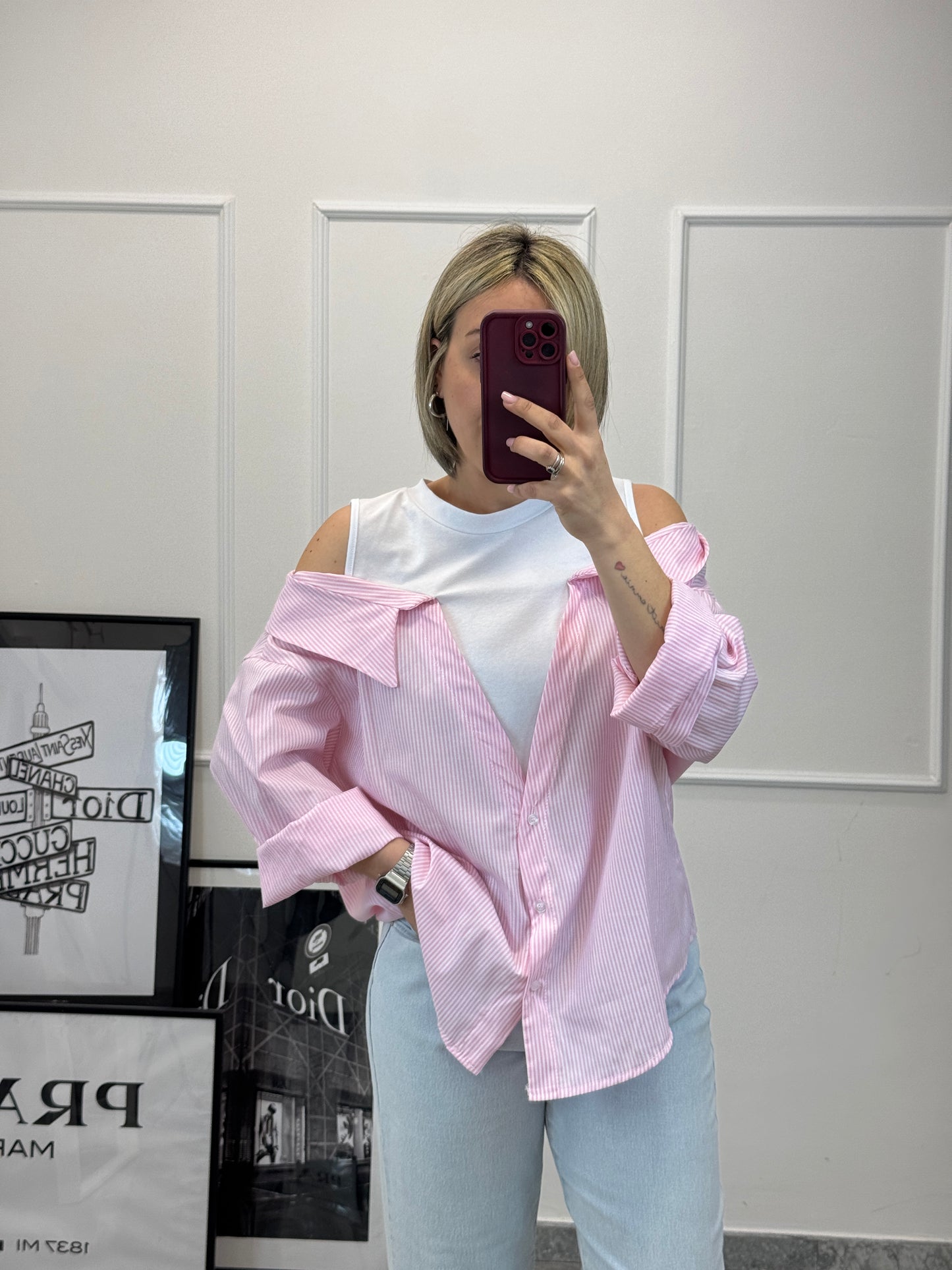 Camicia combinata