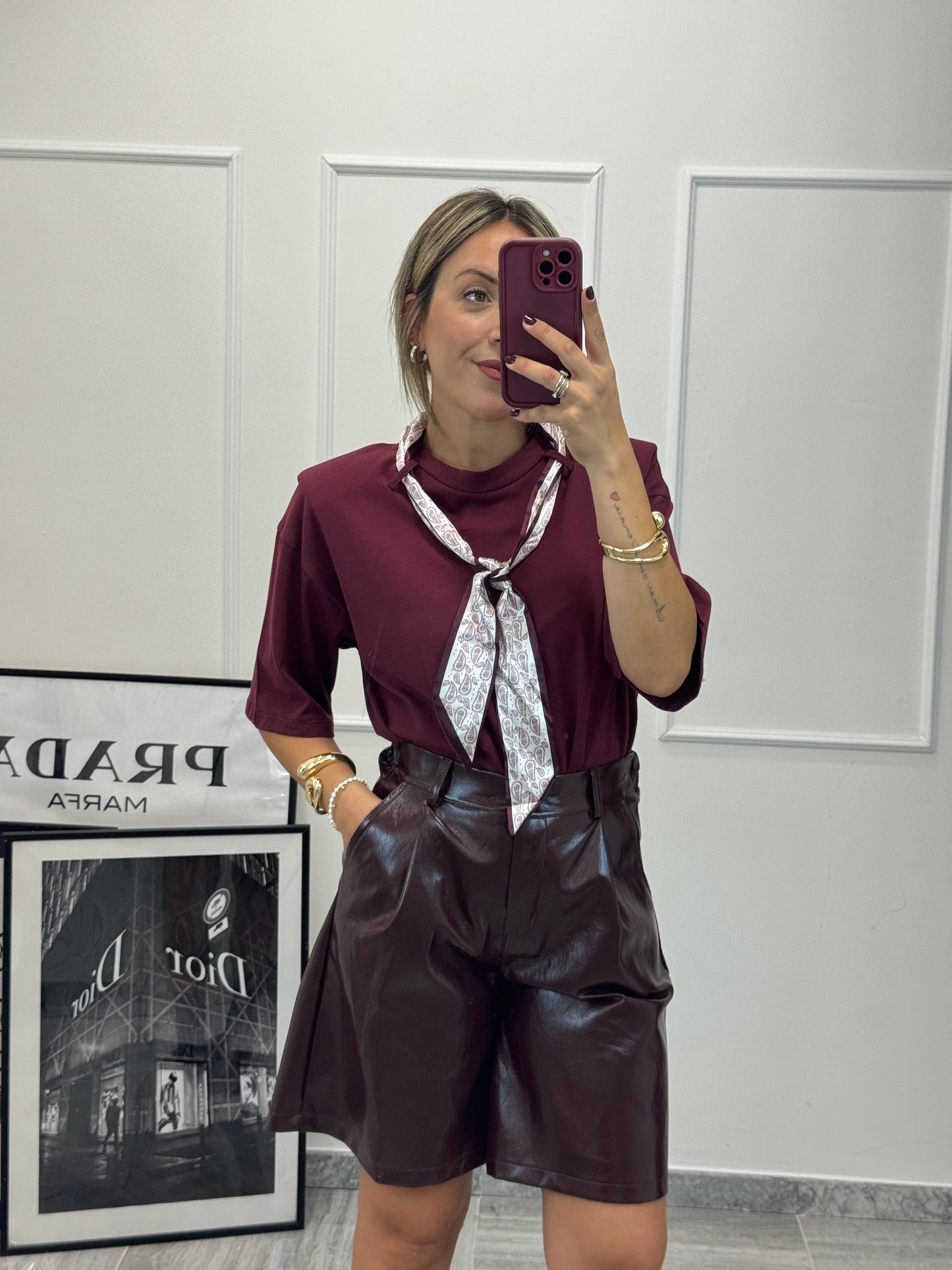 T-shirt foulard