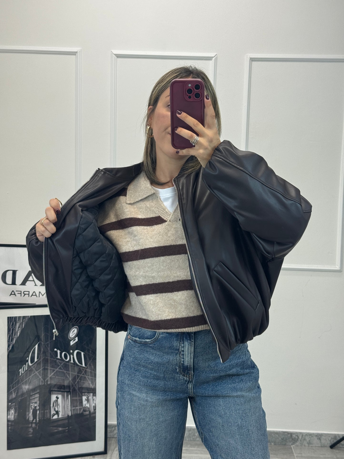 Bomber ecopelle