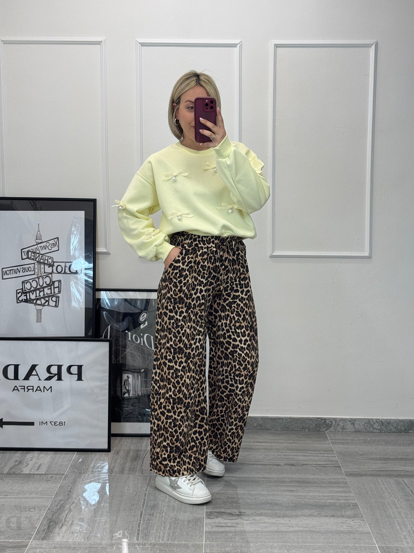 Pantalone animalier