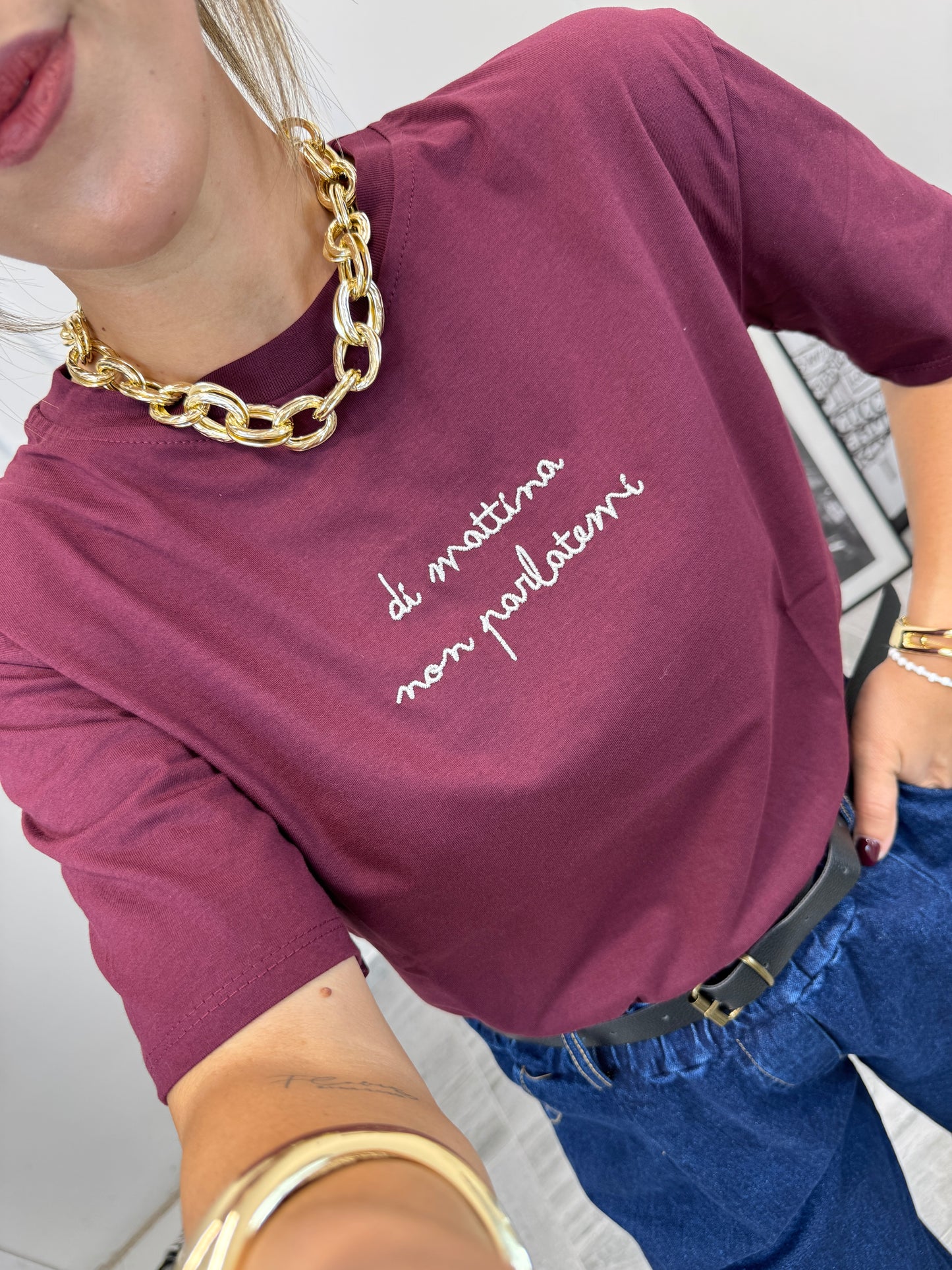T-shirt “Non parlatemi”