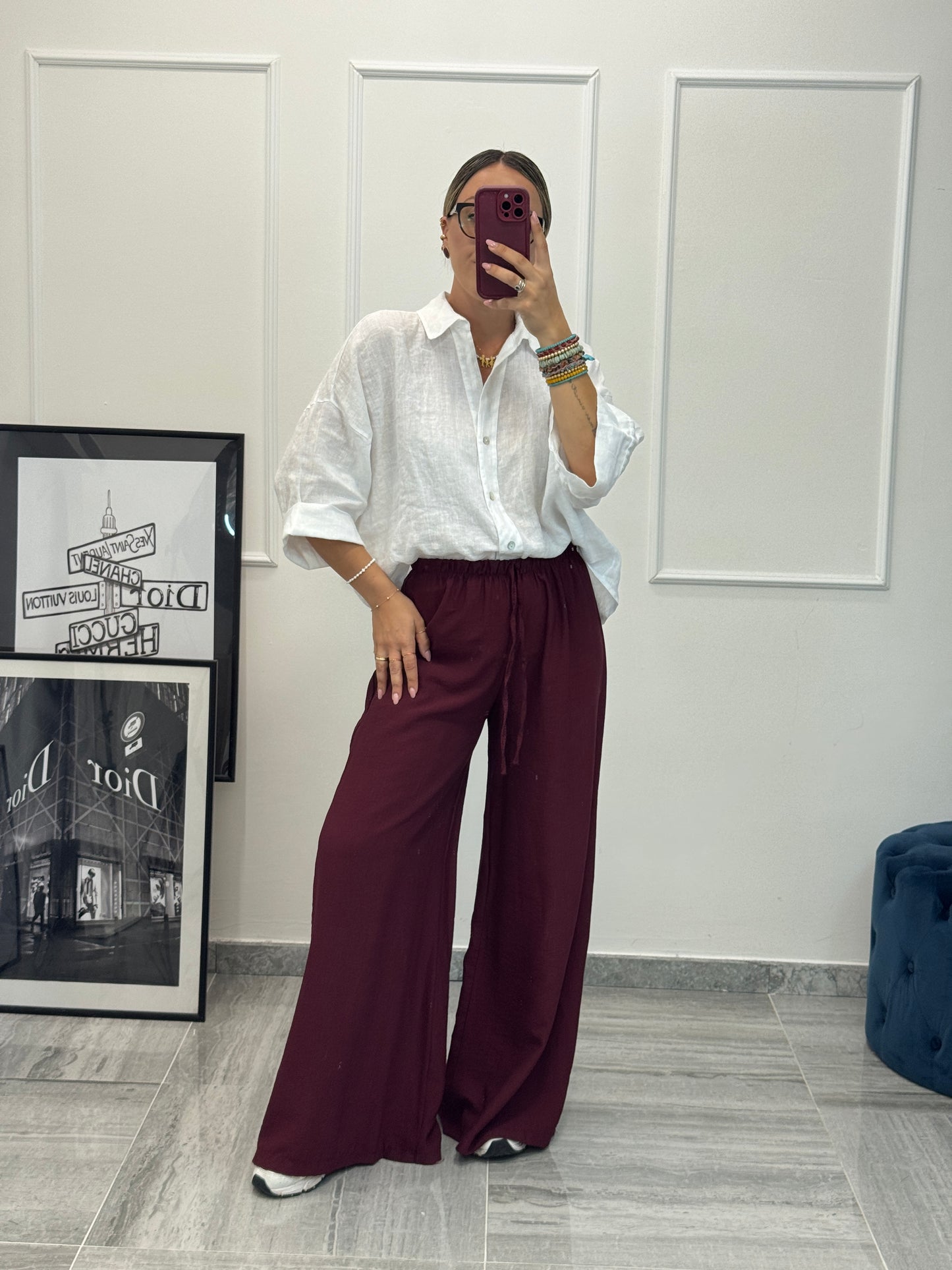 Camicia 100% lino