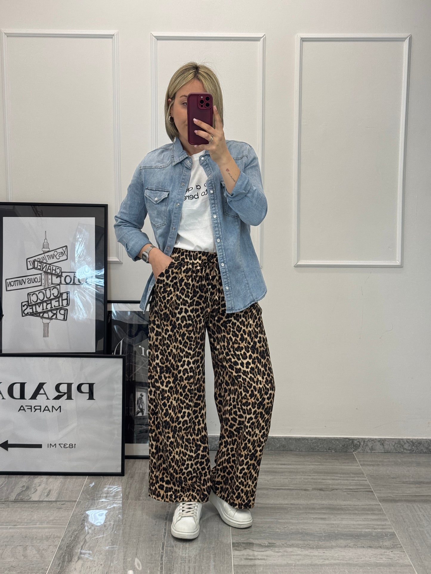 Pantalone animalier