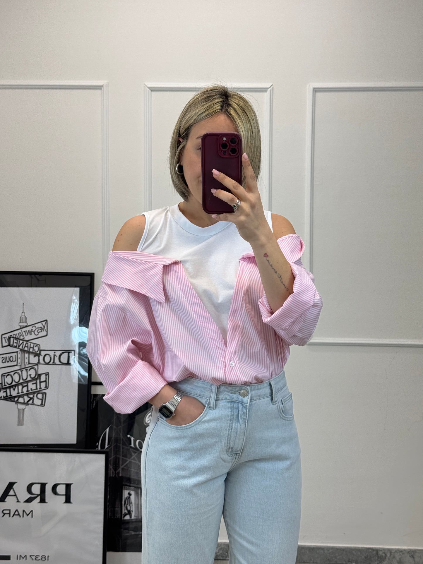 Camicia combinata