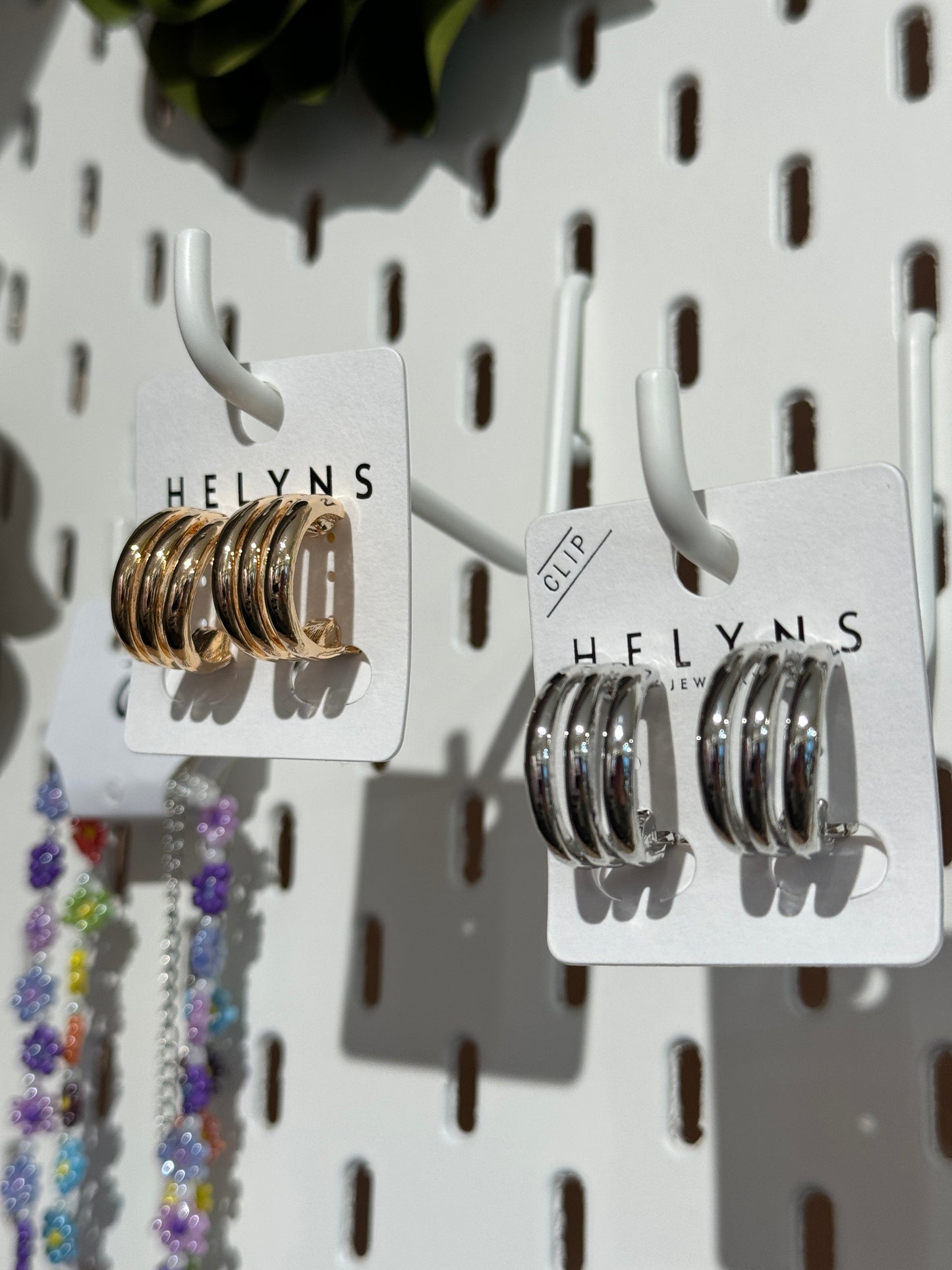 Clip earrings