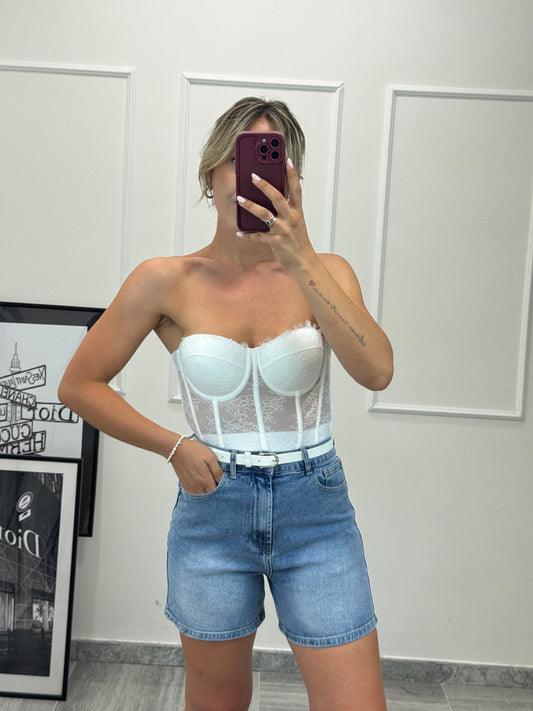 Top bustier donna — corsetto