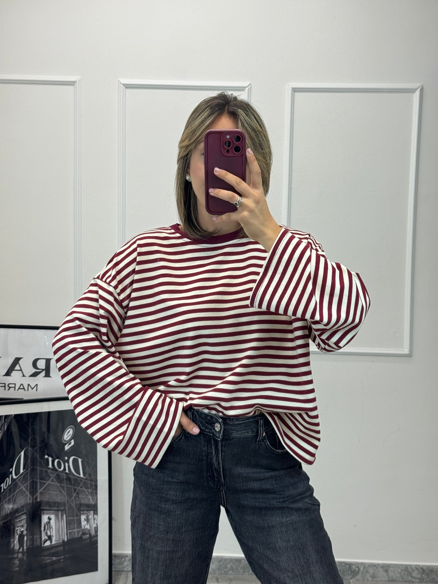 Maglia Candy bordeaux