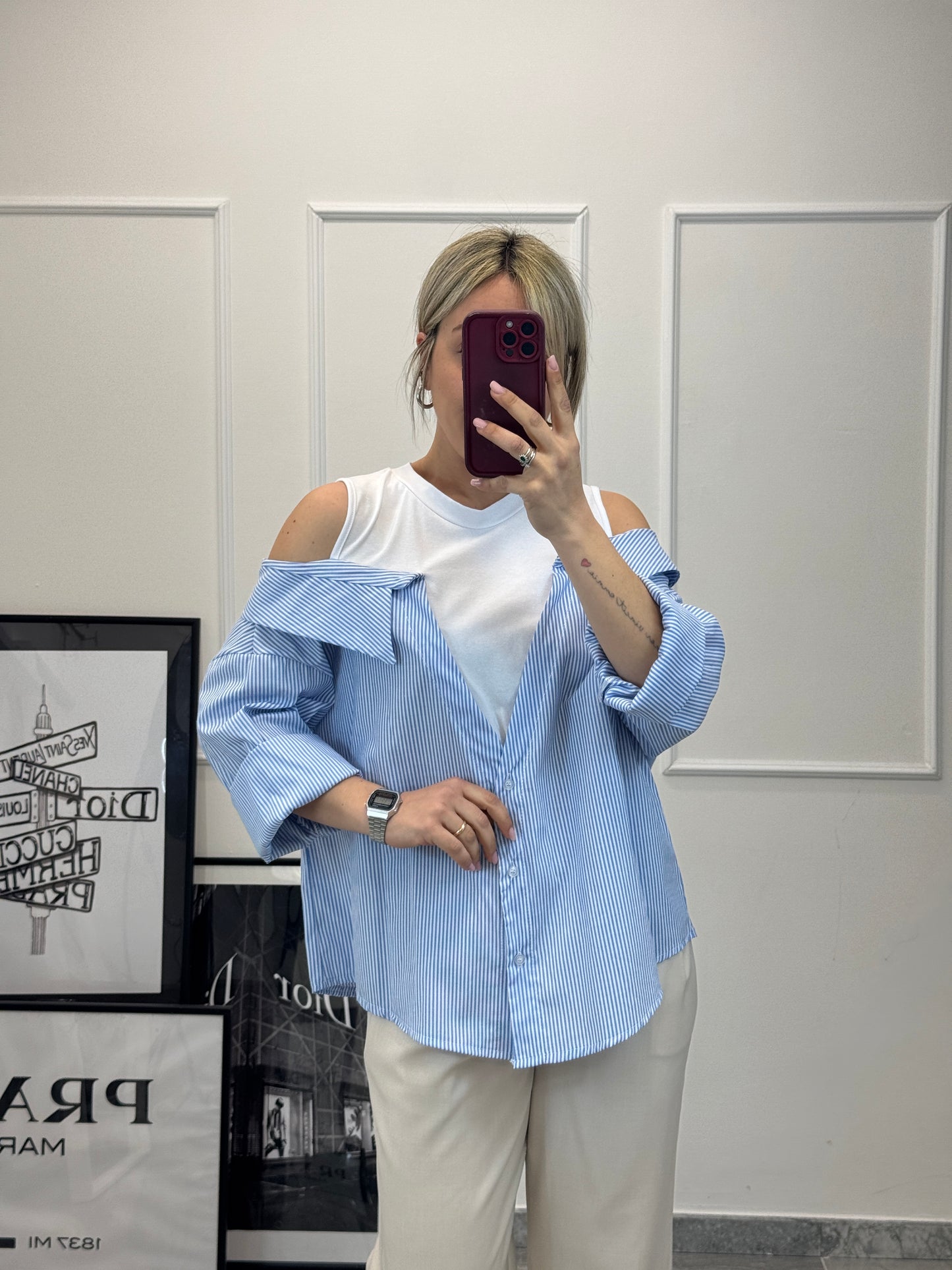 Camicia combinata