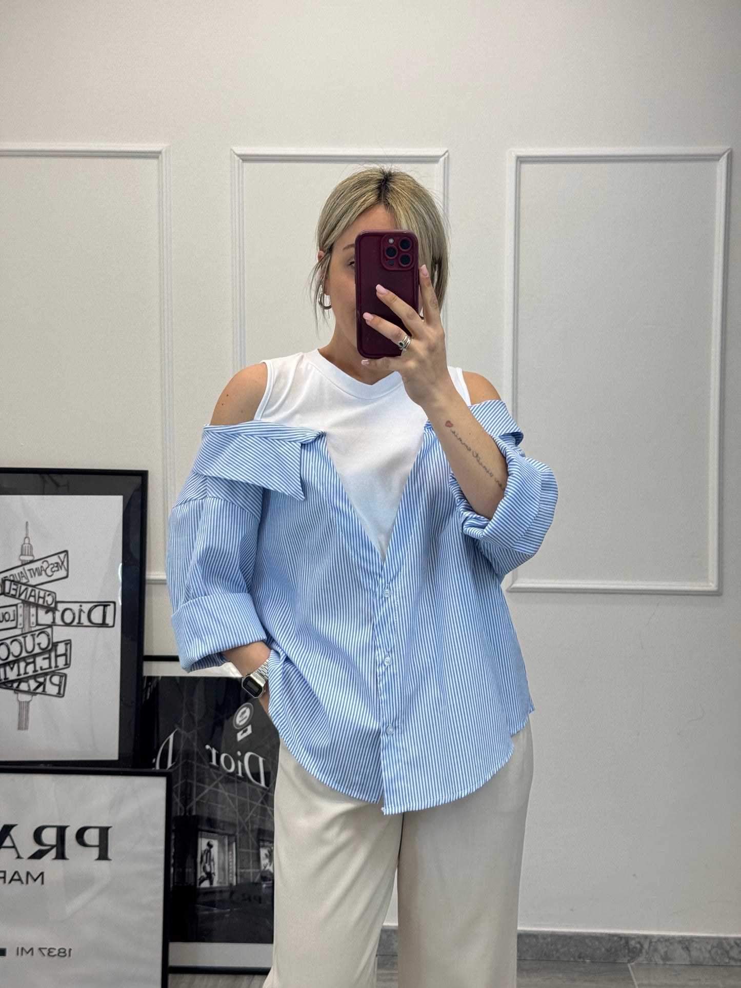 Camicia combinata
