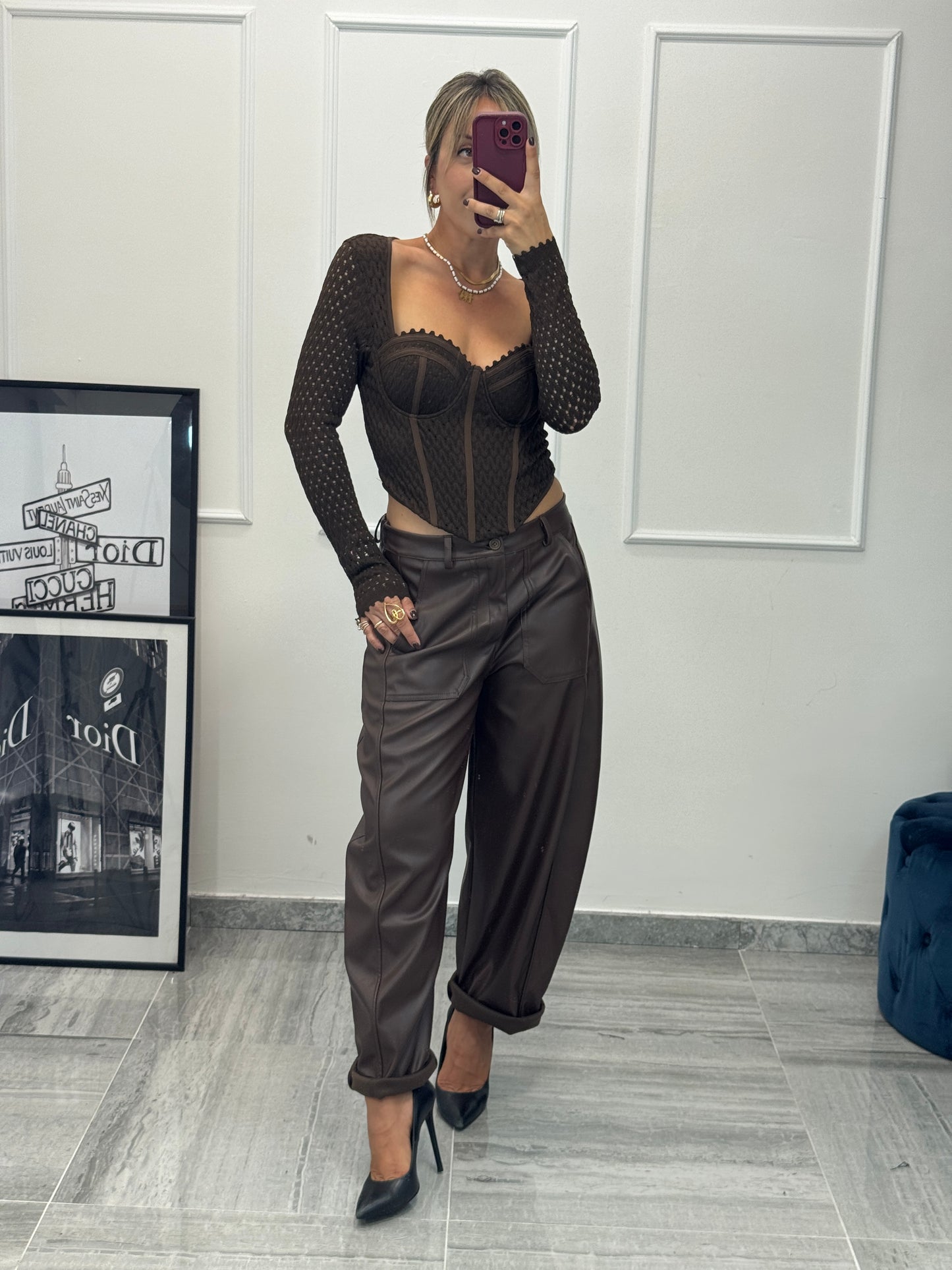 Pantalone Ecopelle