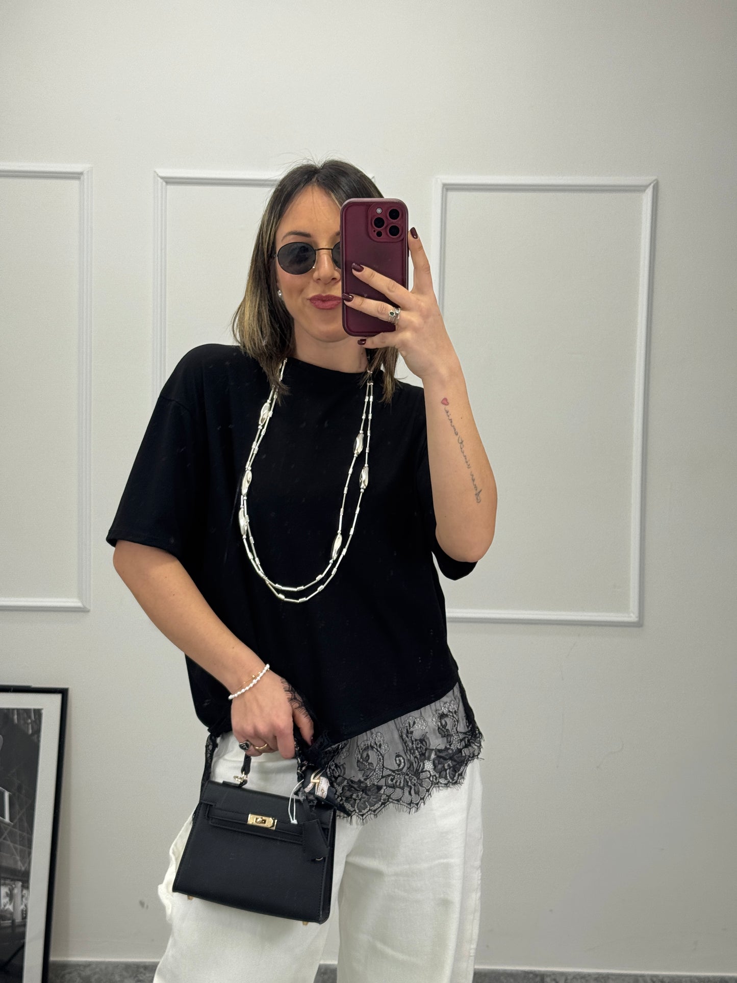 T-shirt pizzo