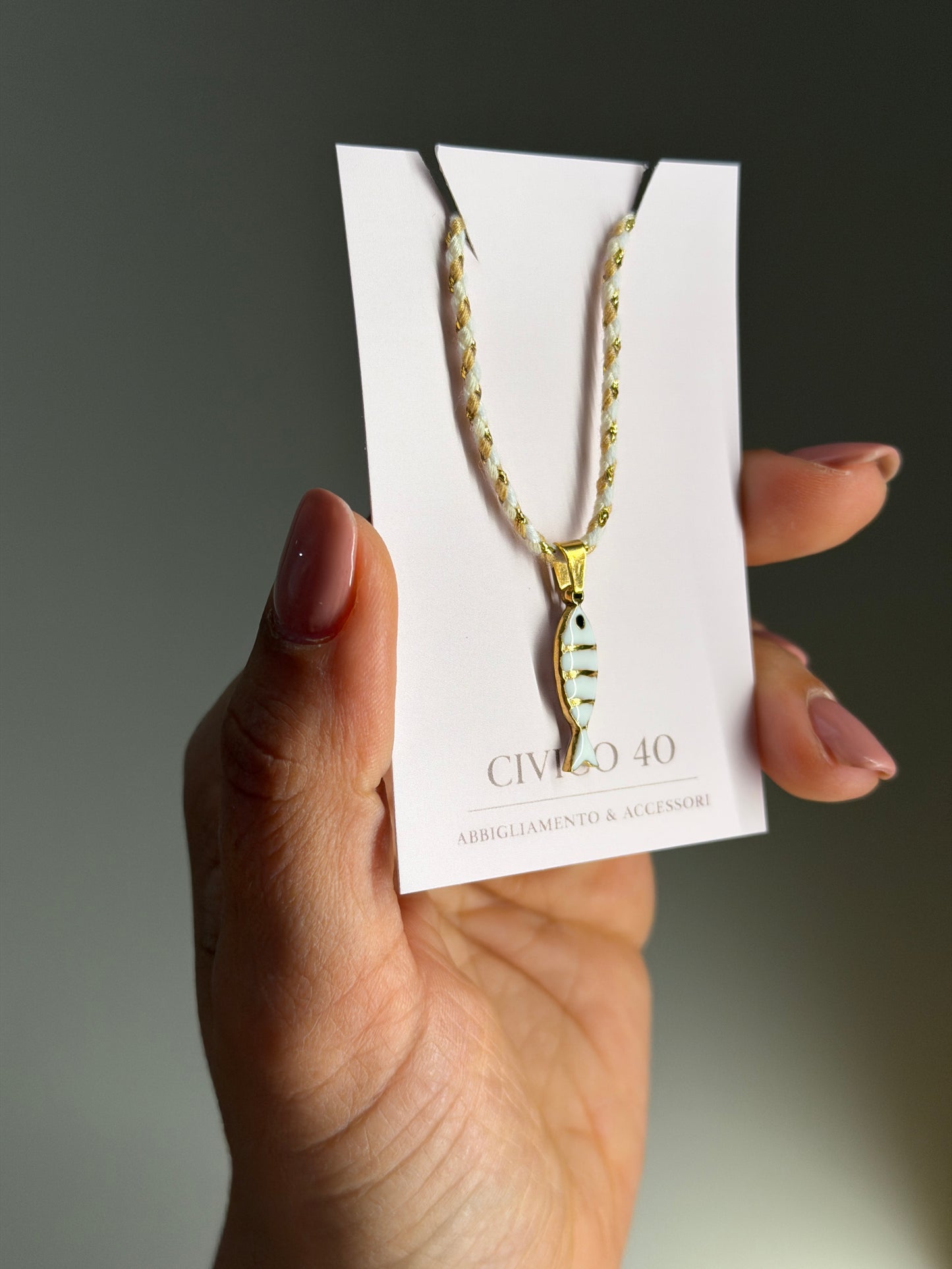 Collana sardina bianca