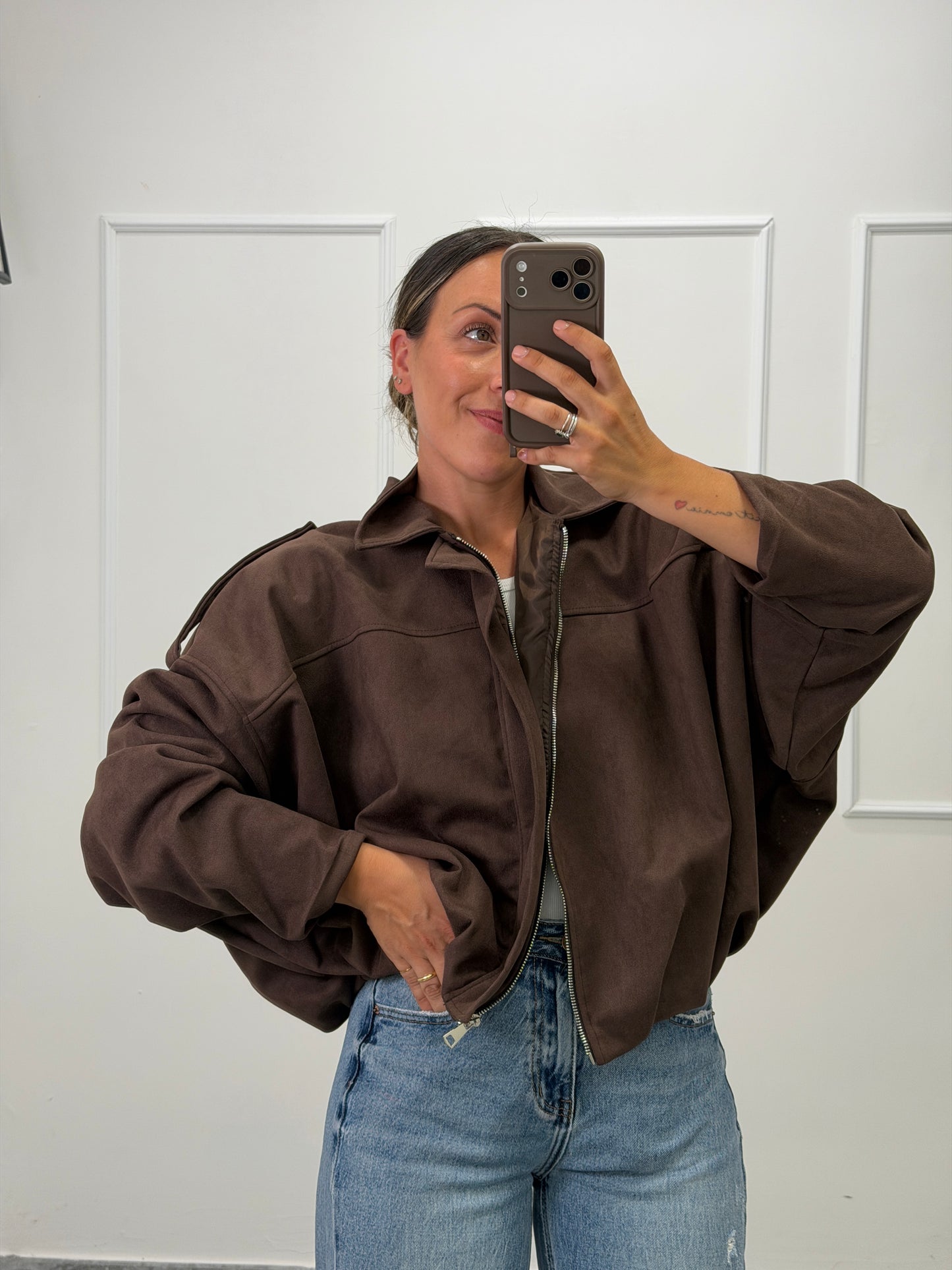 Bomber Ecosuede