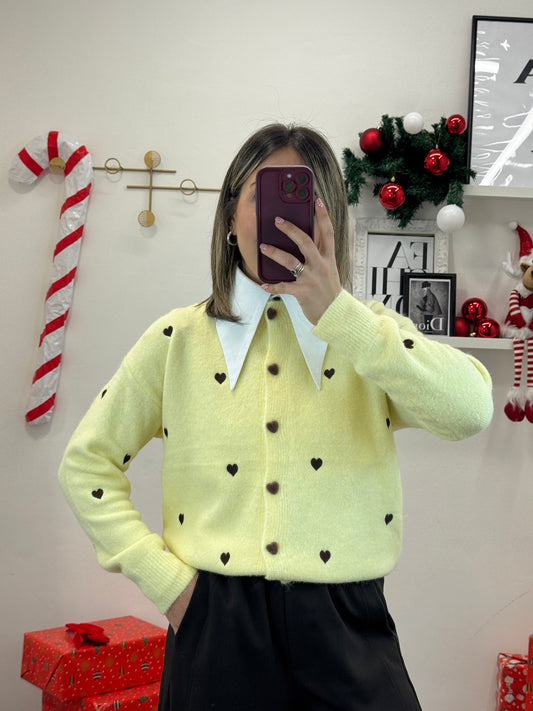 Cardigan cuoricini