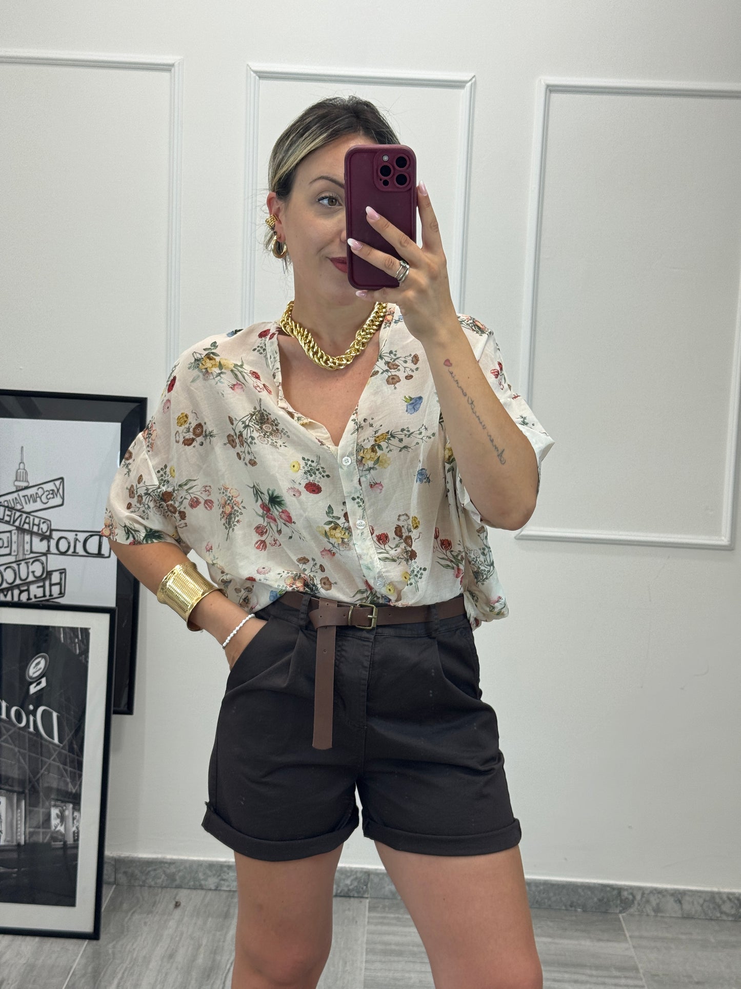 Camicia misti seta