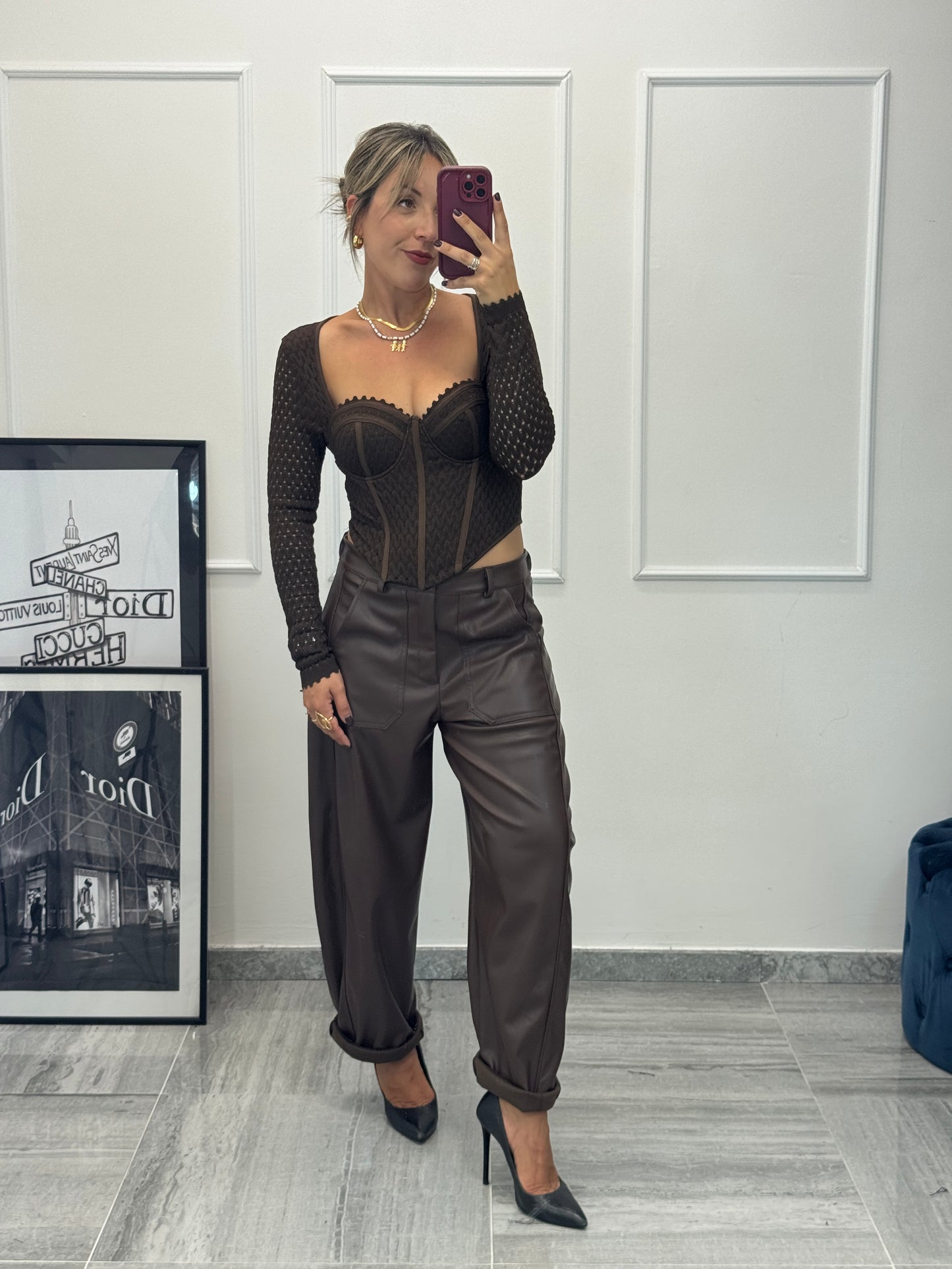 Pantalone Ecopelle