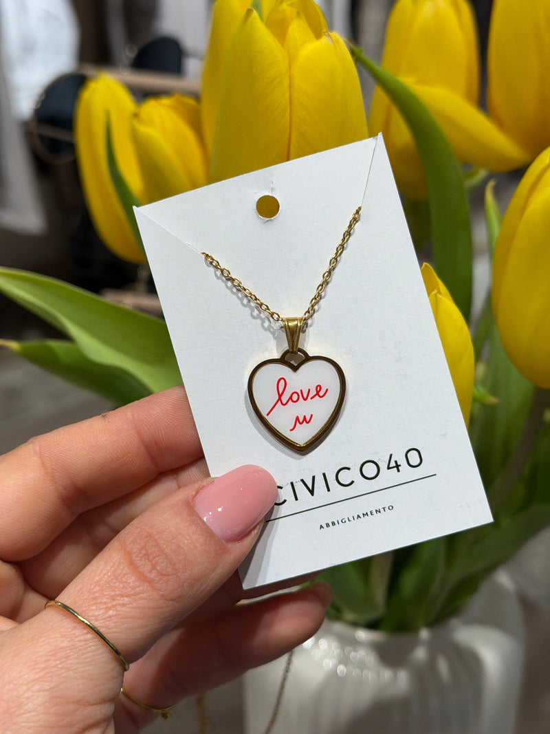 Collana love u gold