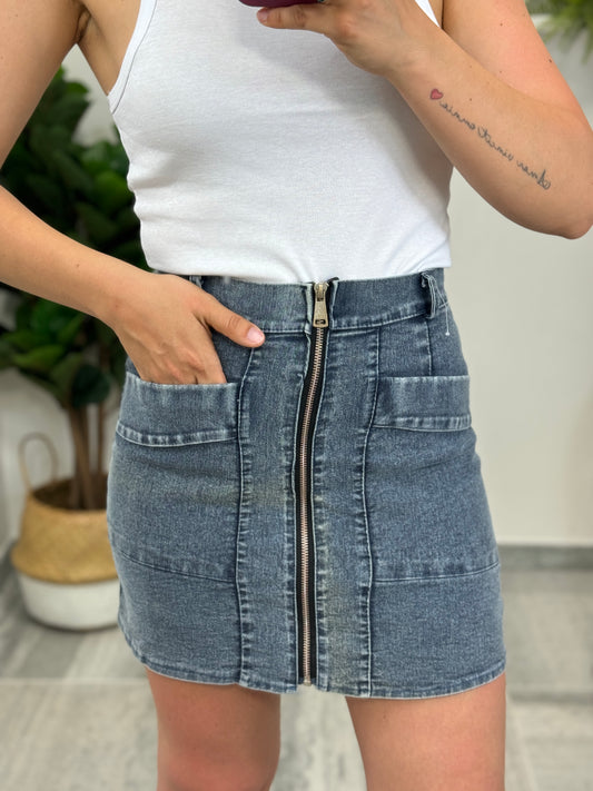 Mini gonna denim