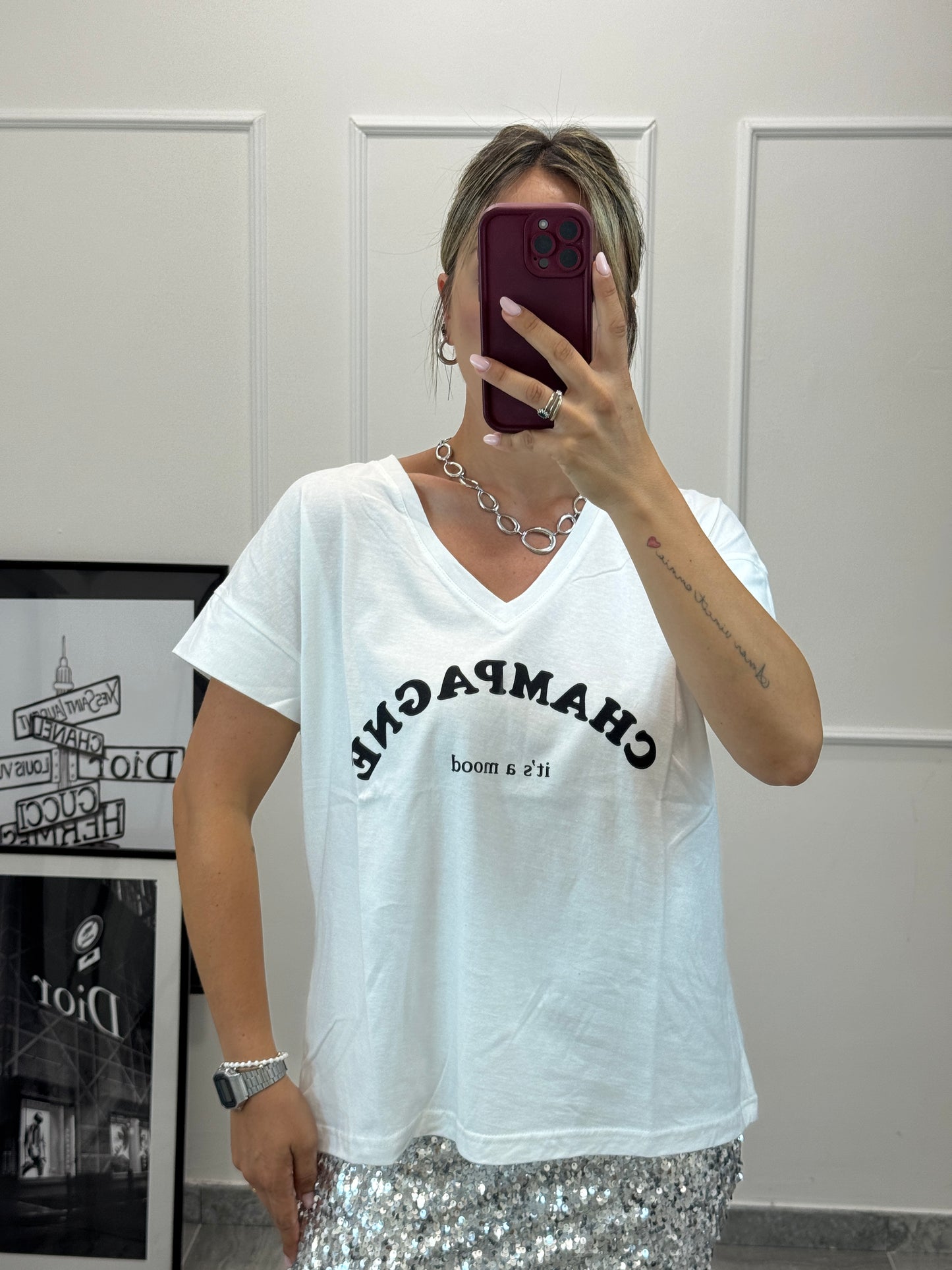 T-shirt champagne