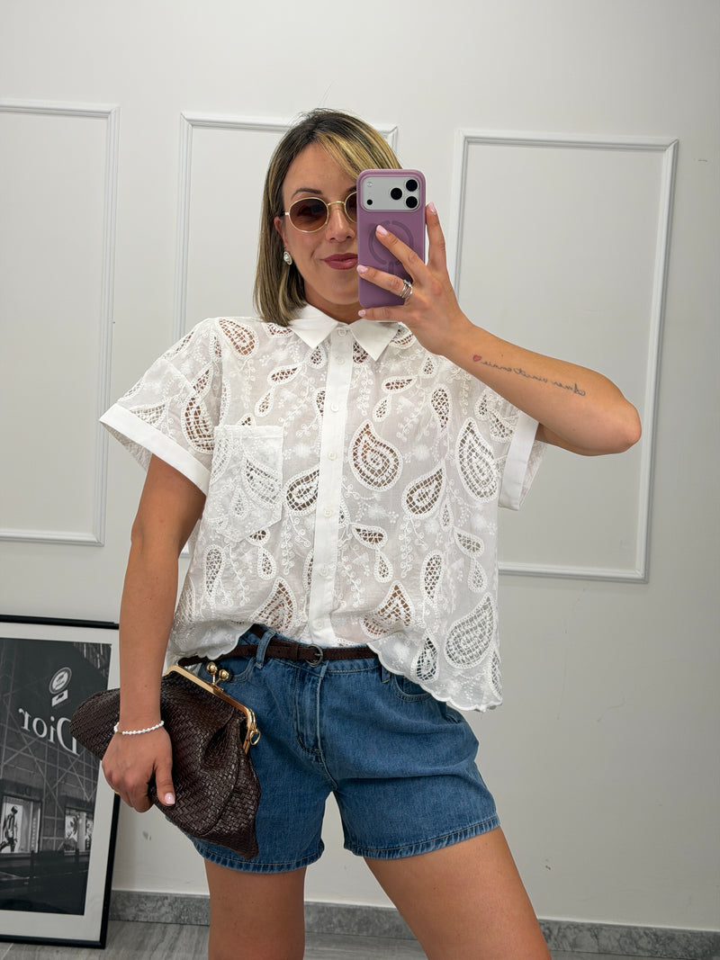 Camicia Lumina Ricamo