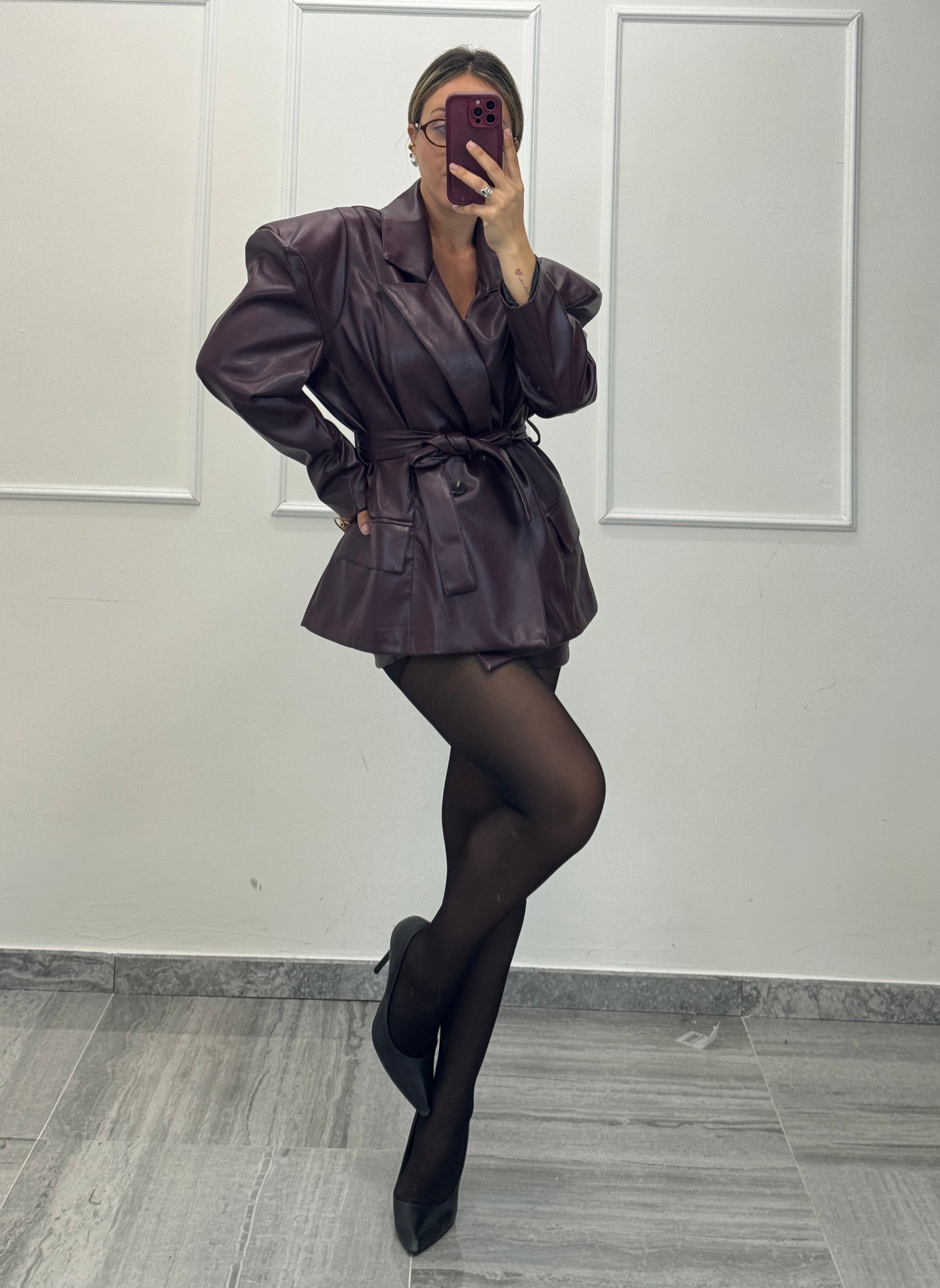 Blazer Coat ecopelle