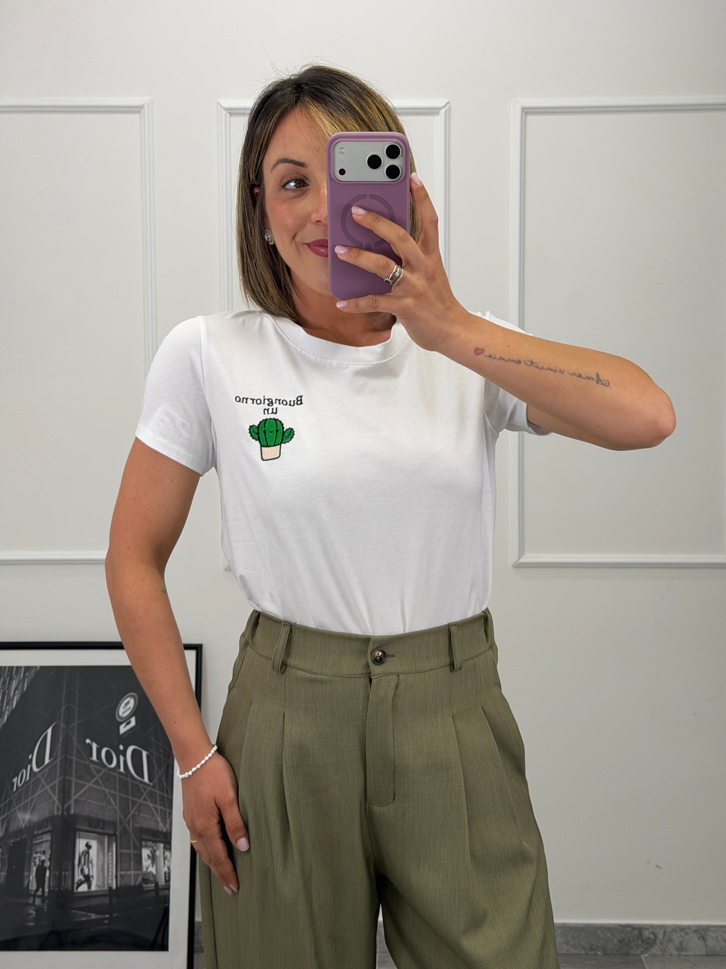 T-shirt “buongiorno un cactus”