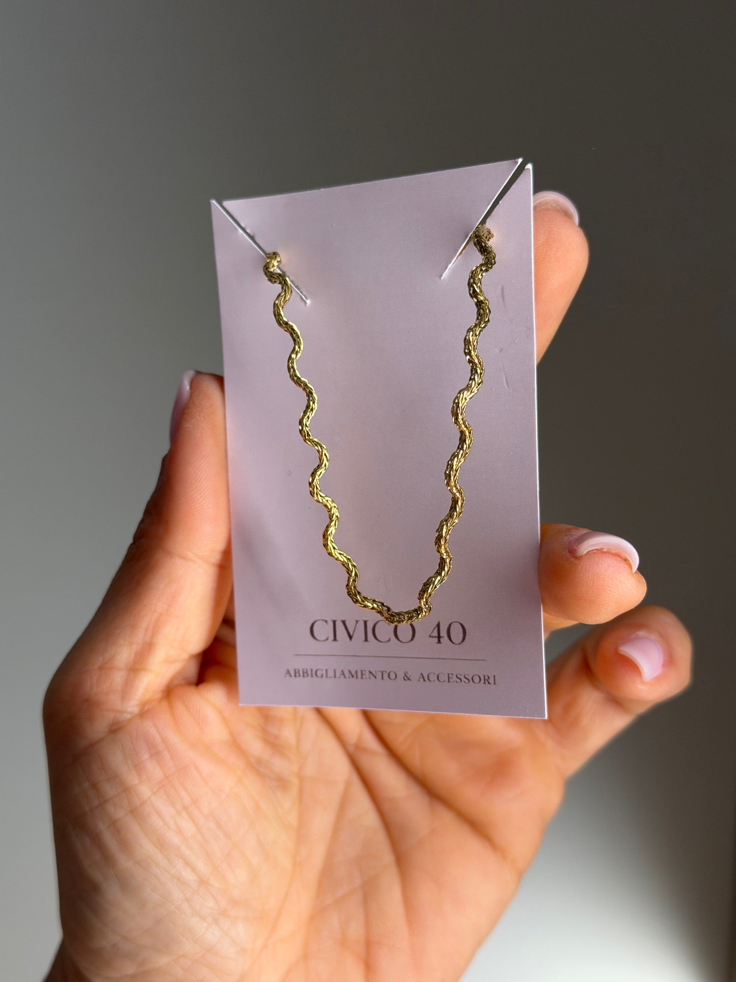 Collana chocker onde
