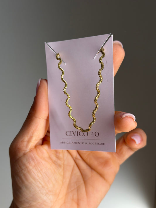 Collana chocker onde