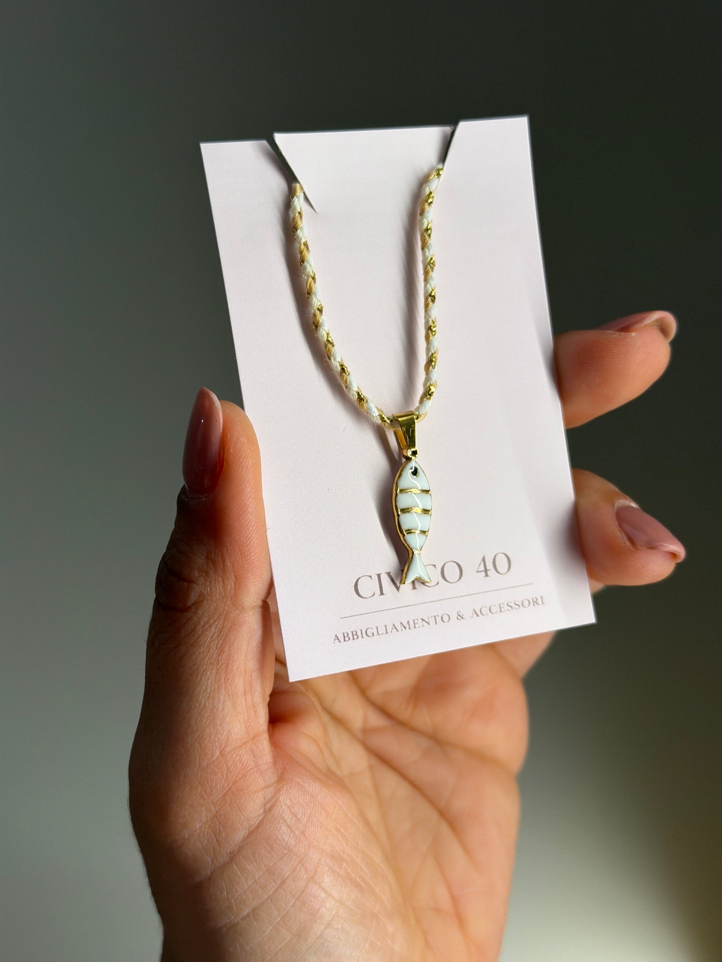 Collana sardina bianca