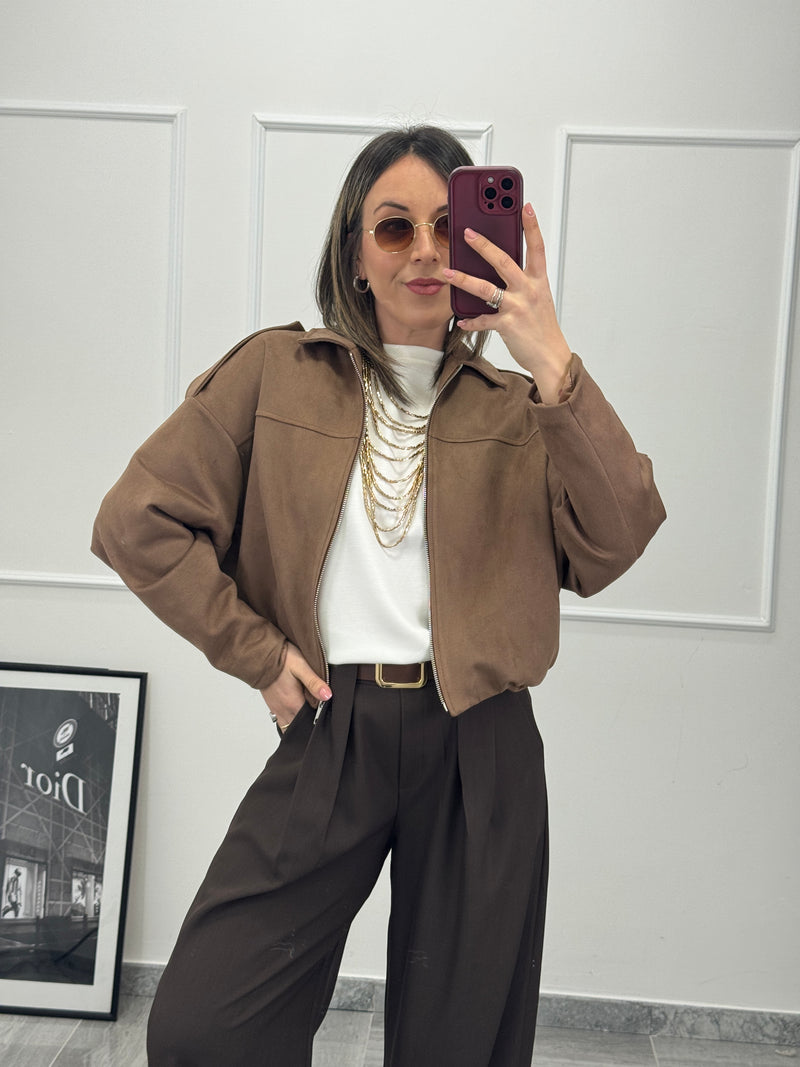 Bomber ECOSUEDE tabacco