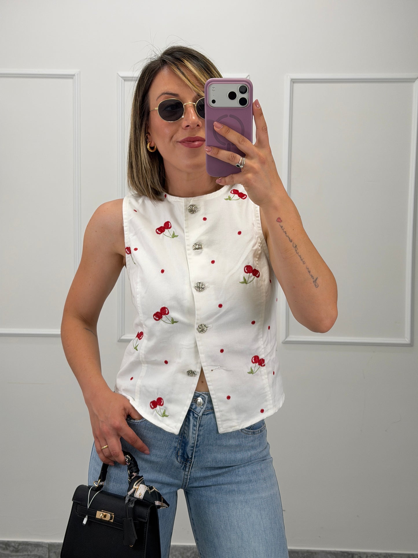 Gilet cherry