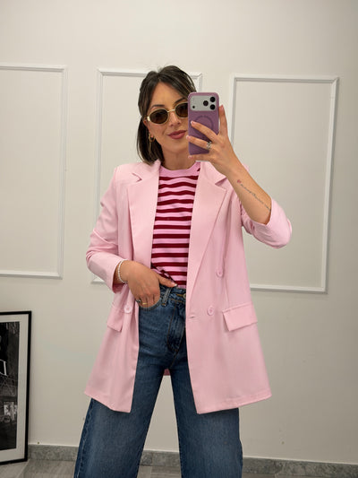 Blazer donna doppiopetto — giacca elegante