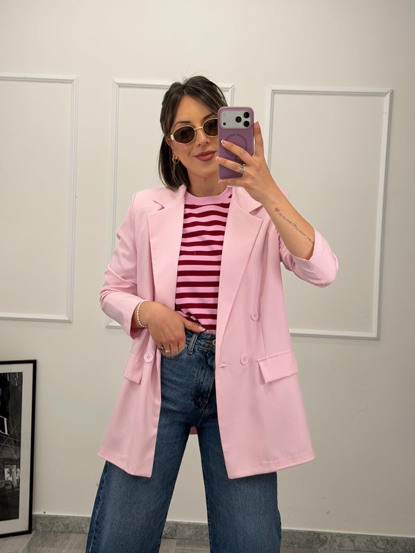 Blazer donna doppiopetto — giacca elegante