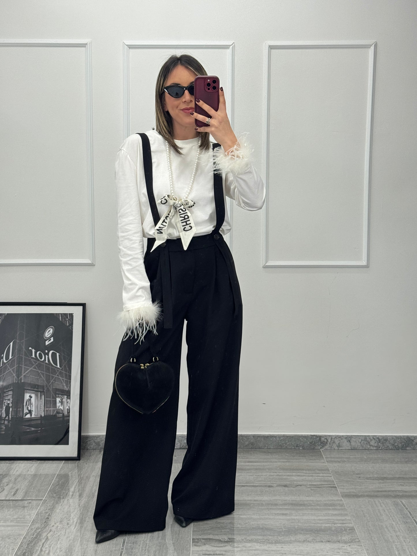 Pantalone bretelle lumina