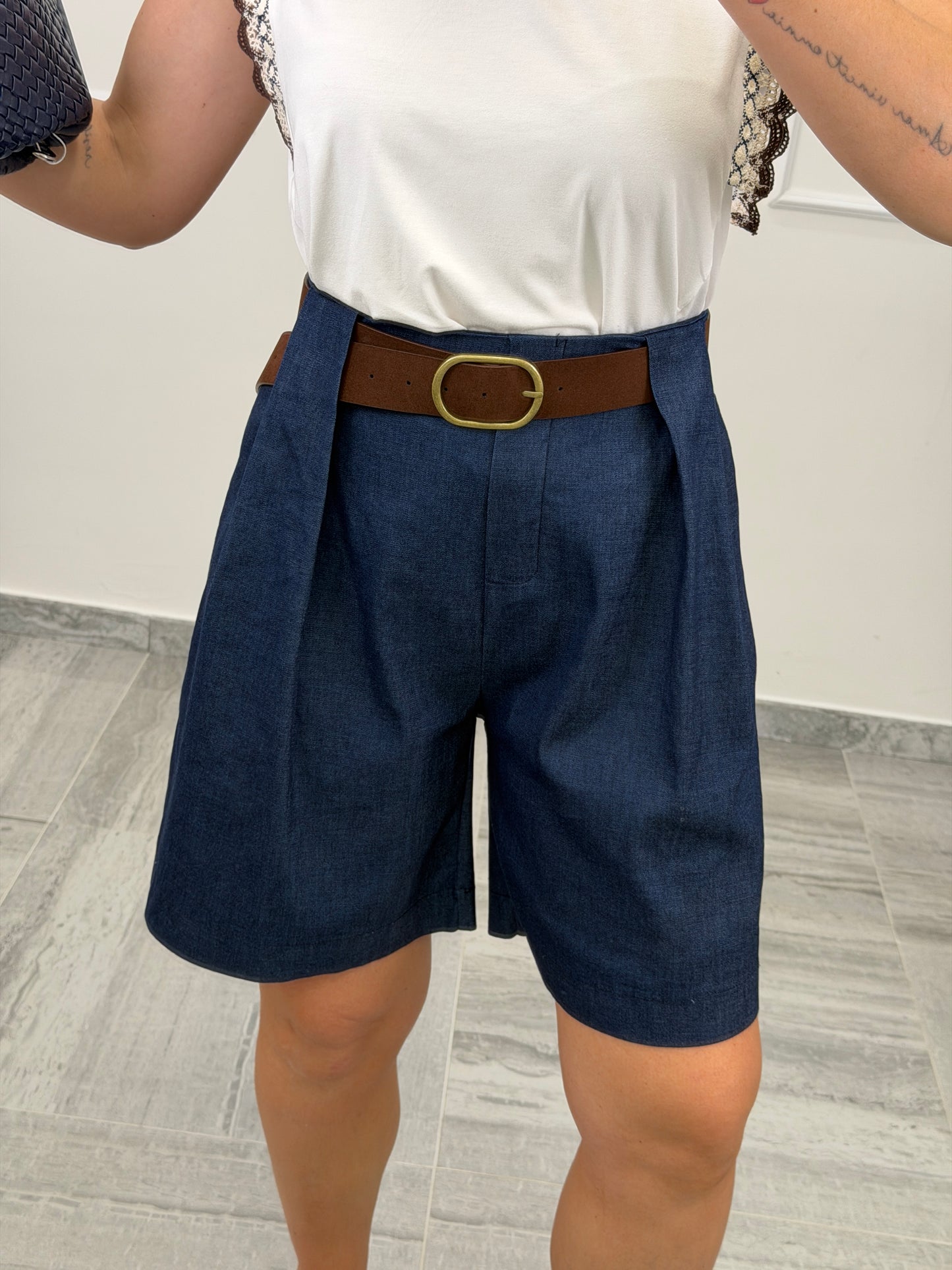 Bermuda effetto Denim