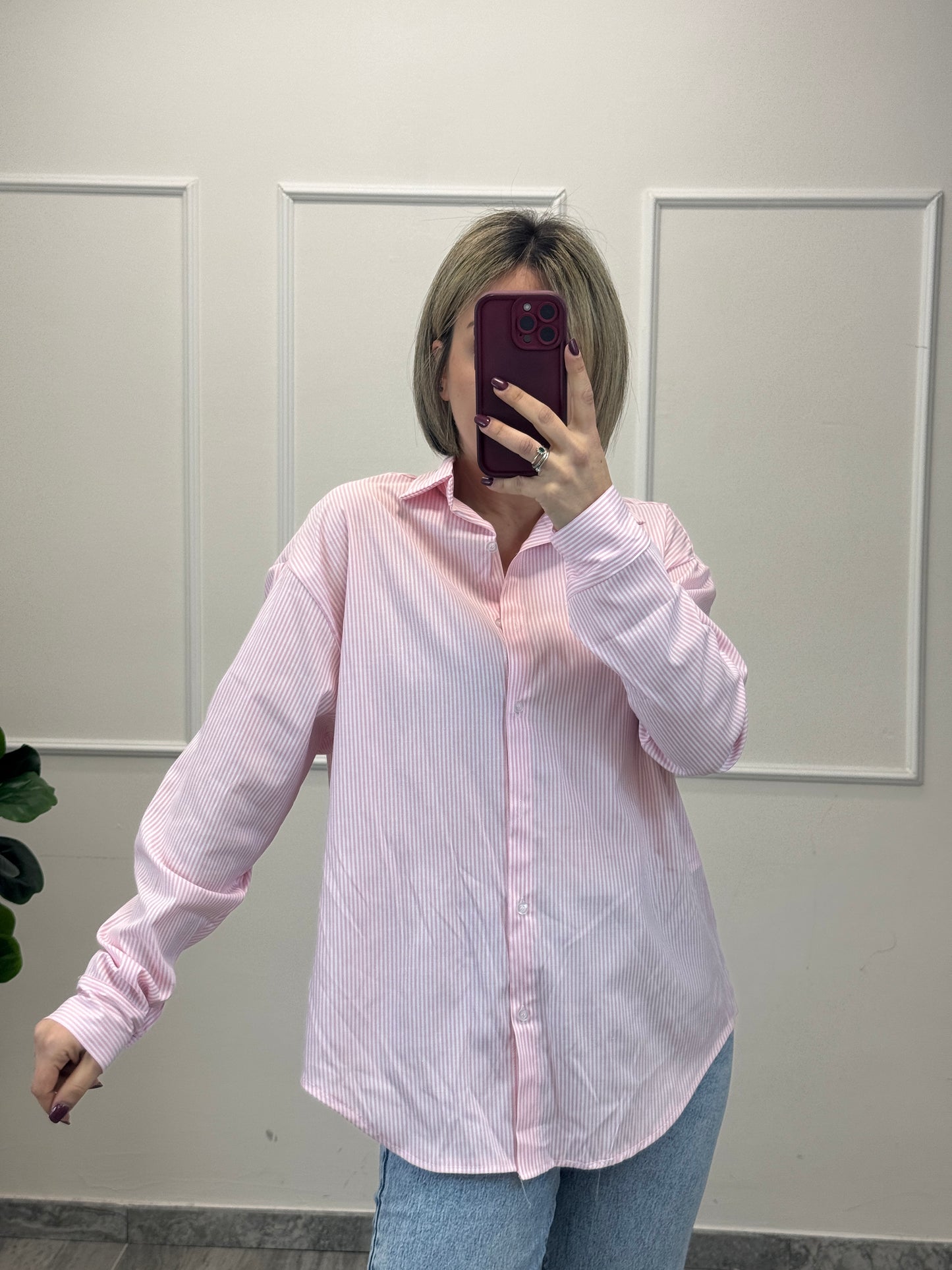 Camicia Millerighe rosa