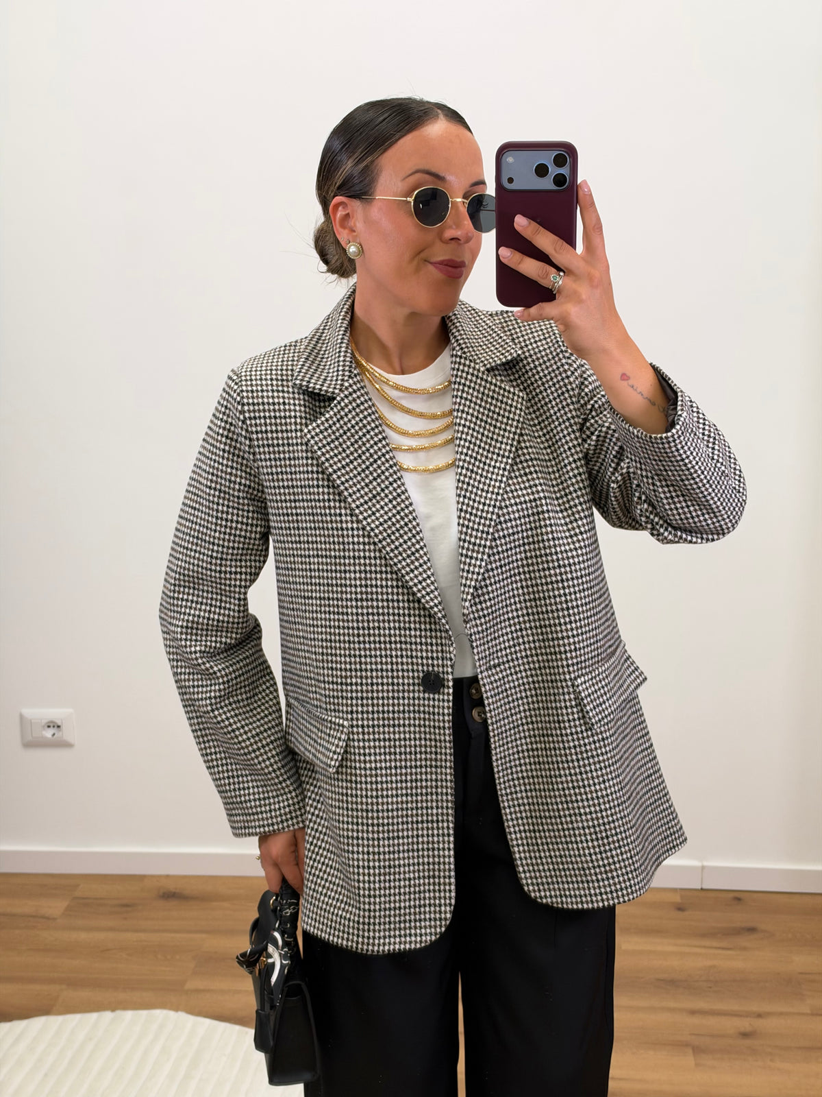 Blazer Pied de Poule