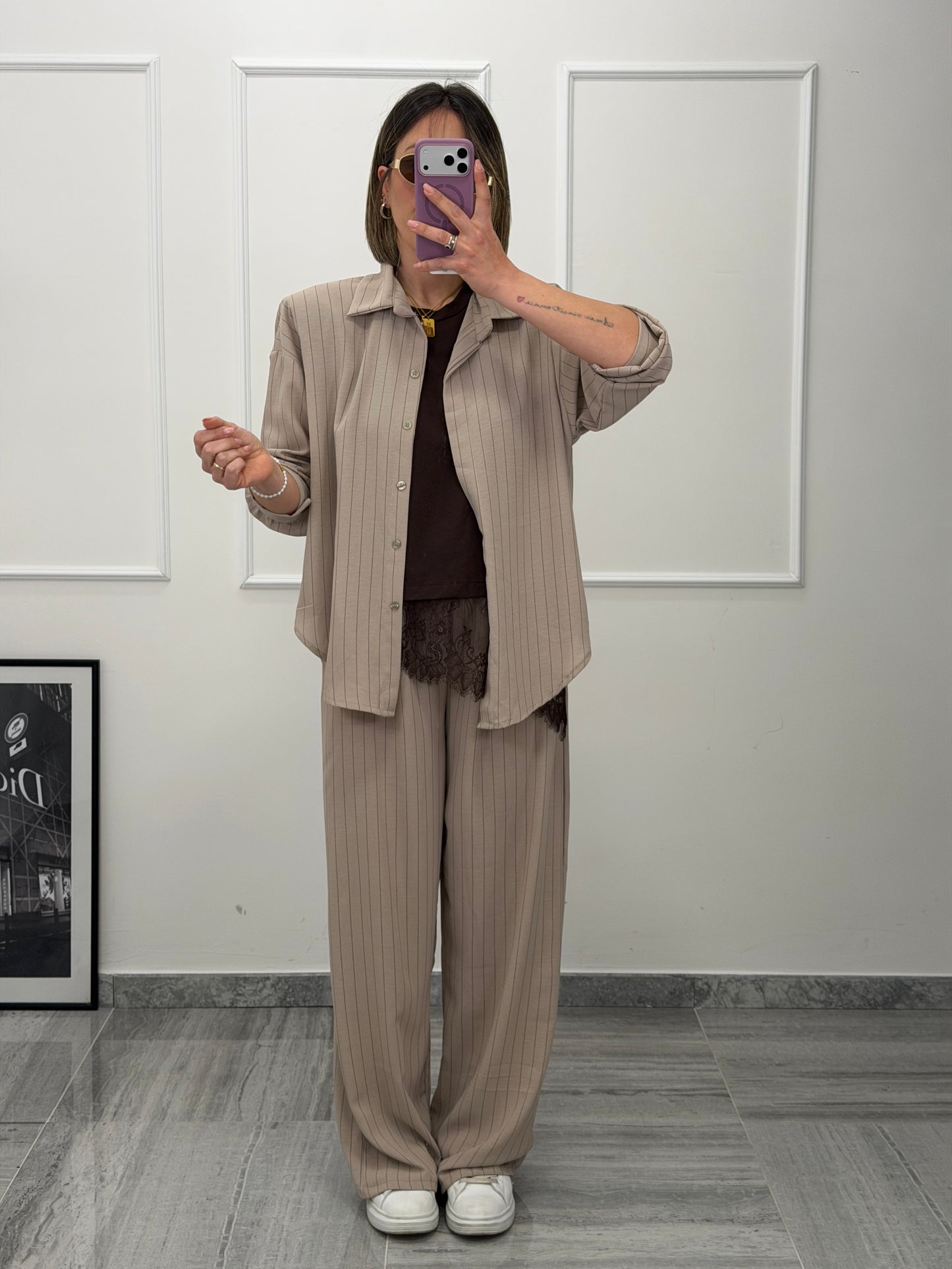 Coordinato gessato
