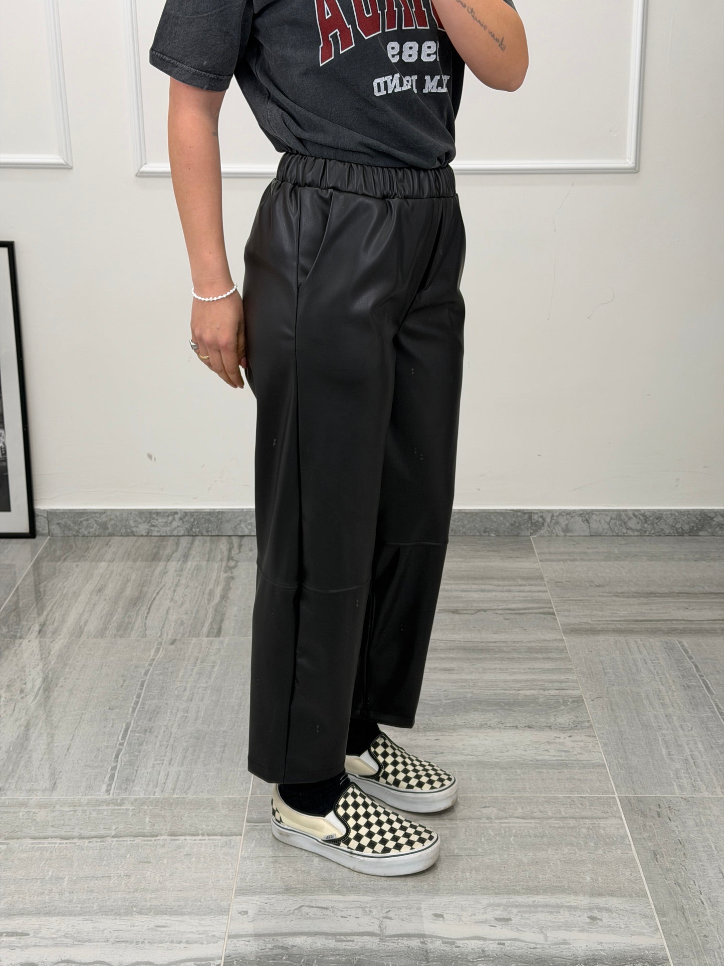 Pantalone ecopelle