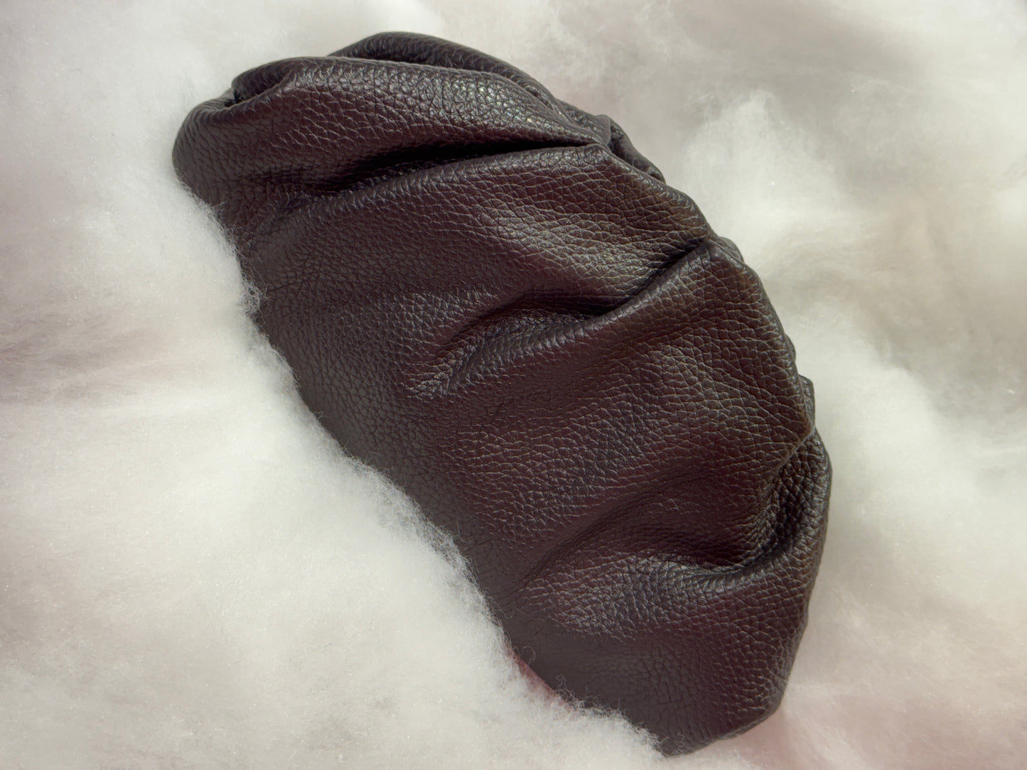 Mini clutch vera pelle