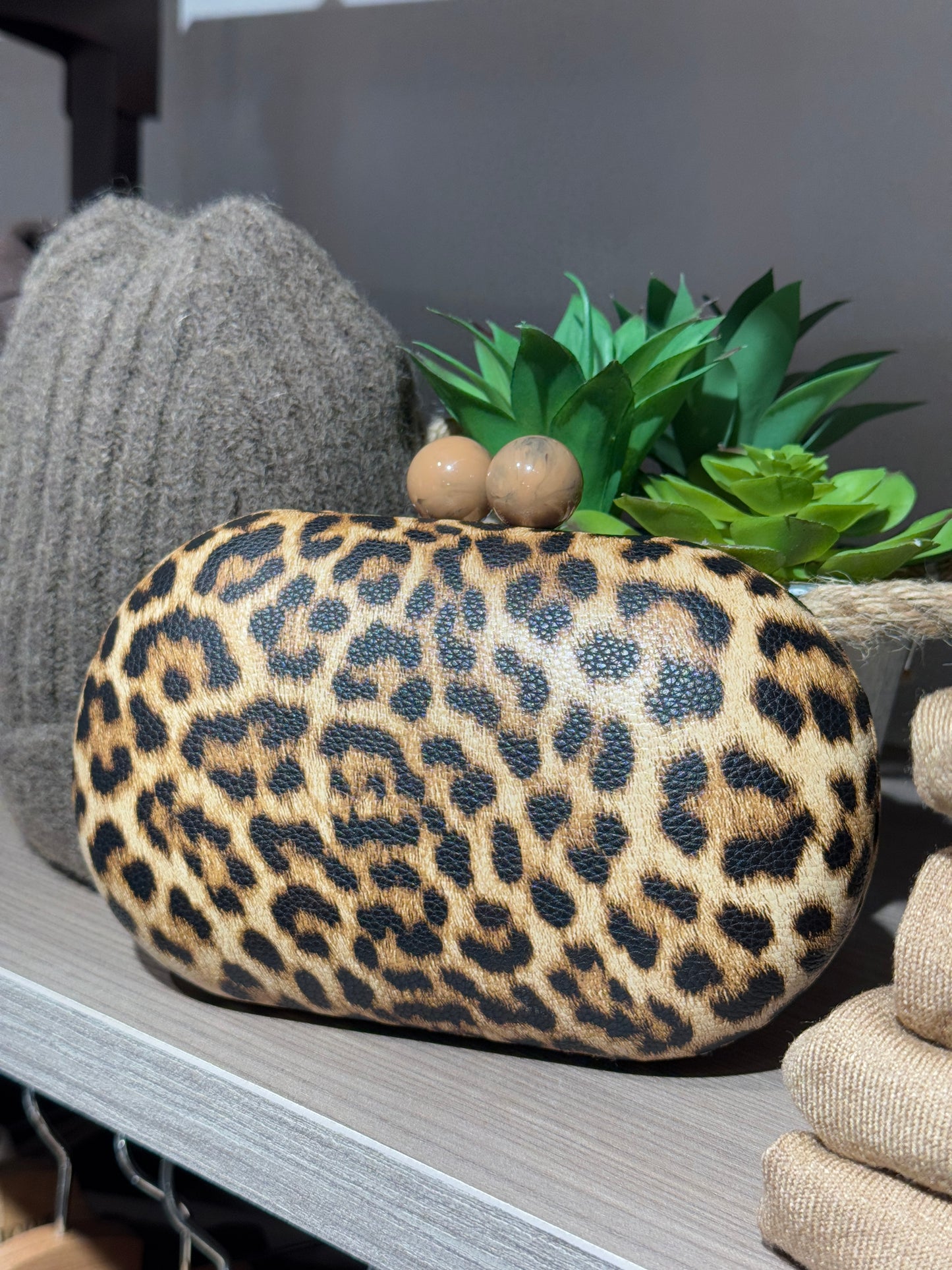 Clutch animalier chiaro