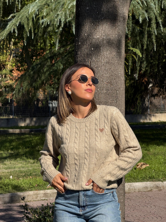 Maglia treccia
