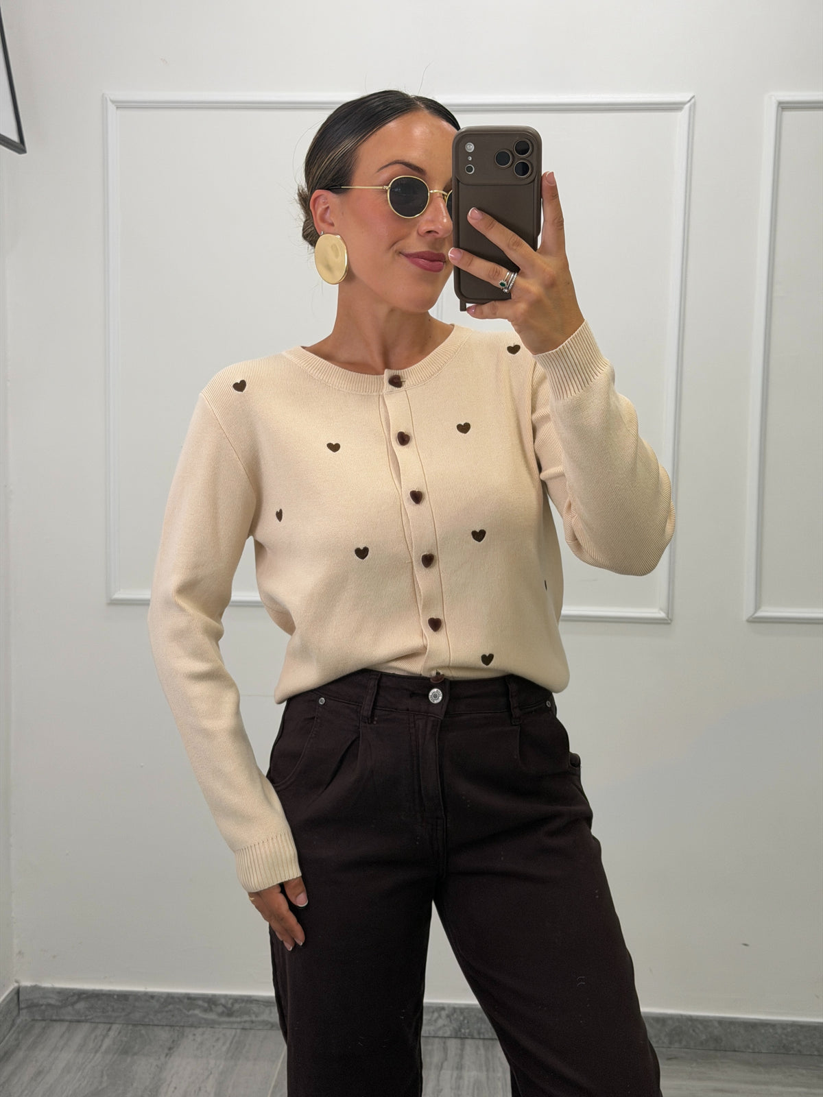 Cardigan cuoricini