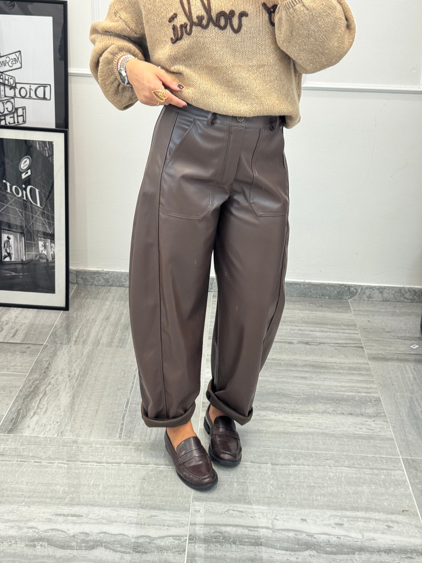 Pantalone Ecopelle
