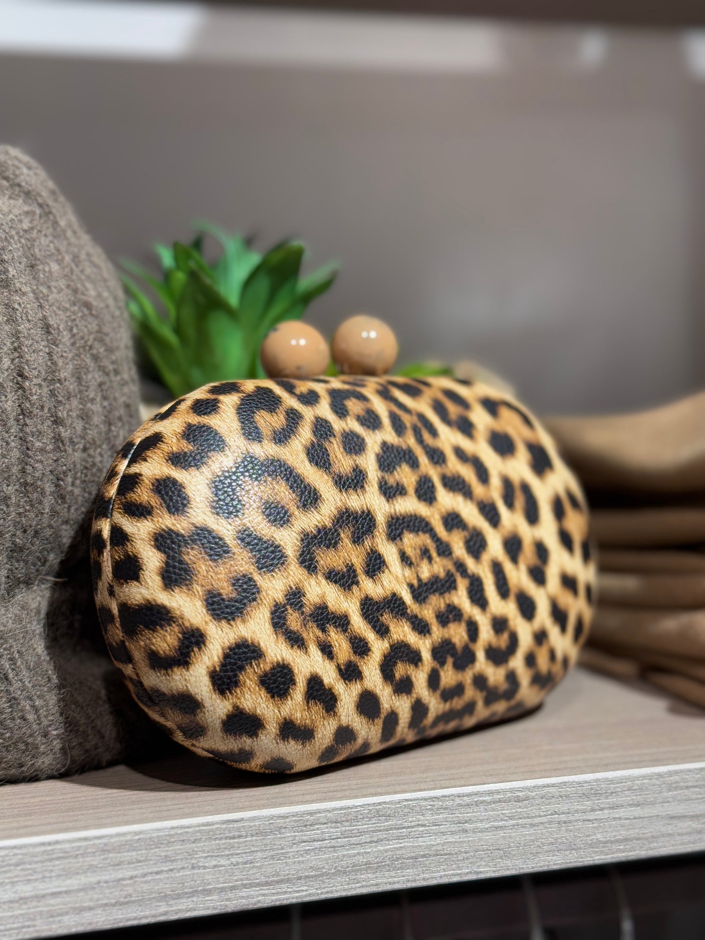 Clutch animalier chiaro