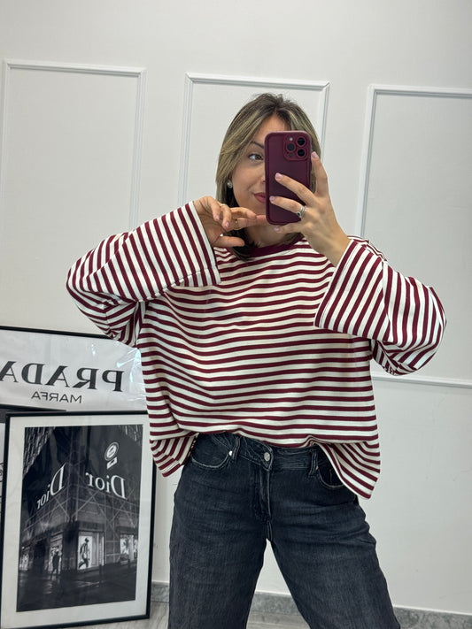 Maglia Candy bordeaux