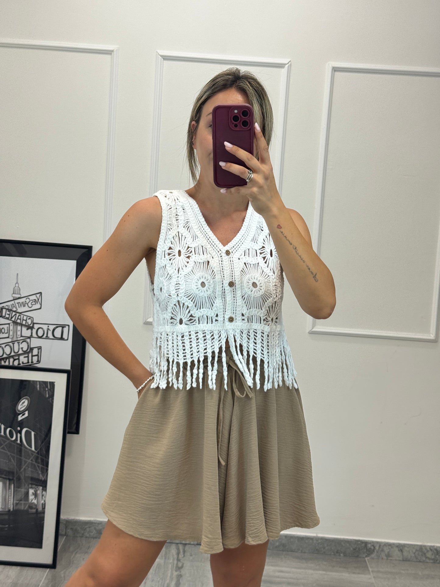 Gilet Macramè