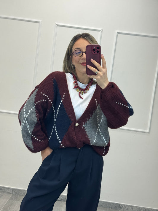 Cardigan rombi
